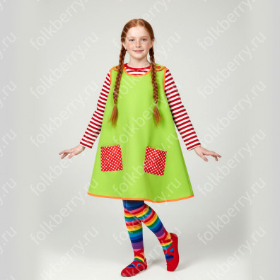 Костюм Пеппи длинный чулок, габардин- фото 1