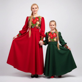 Платье Божена, красное